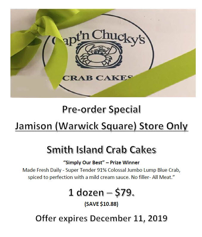 Jamison Captn chuckys seafood specia